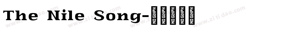 The Nile Song字体转换